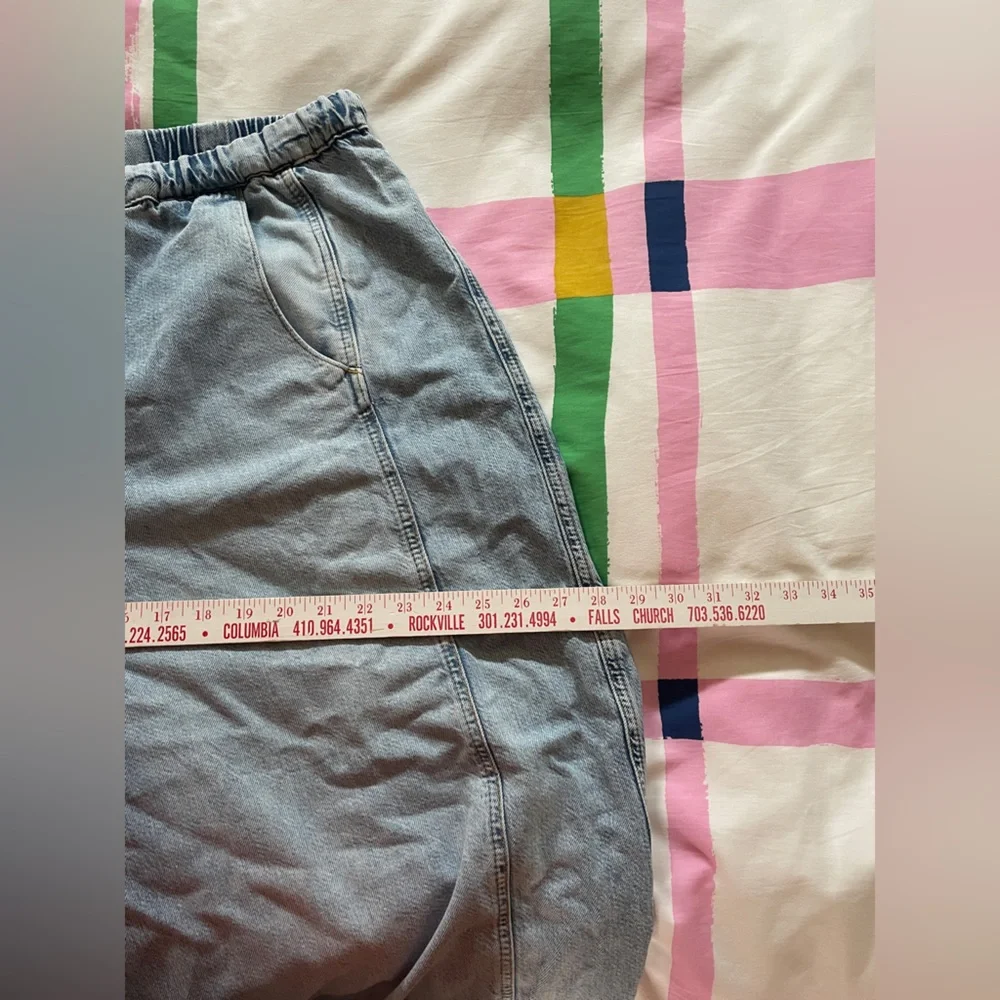 BNWT Anthropologie Pilcro Beachy High Rise Parachute Denim Jeans Pants - Picture 11 of 12